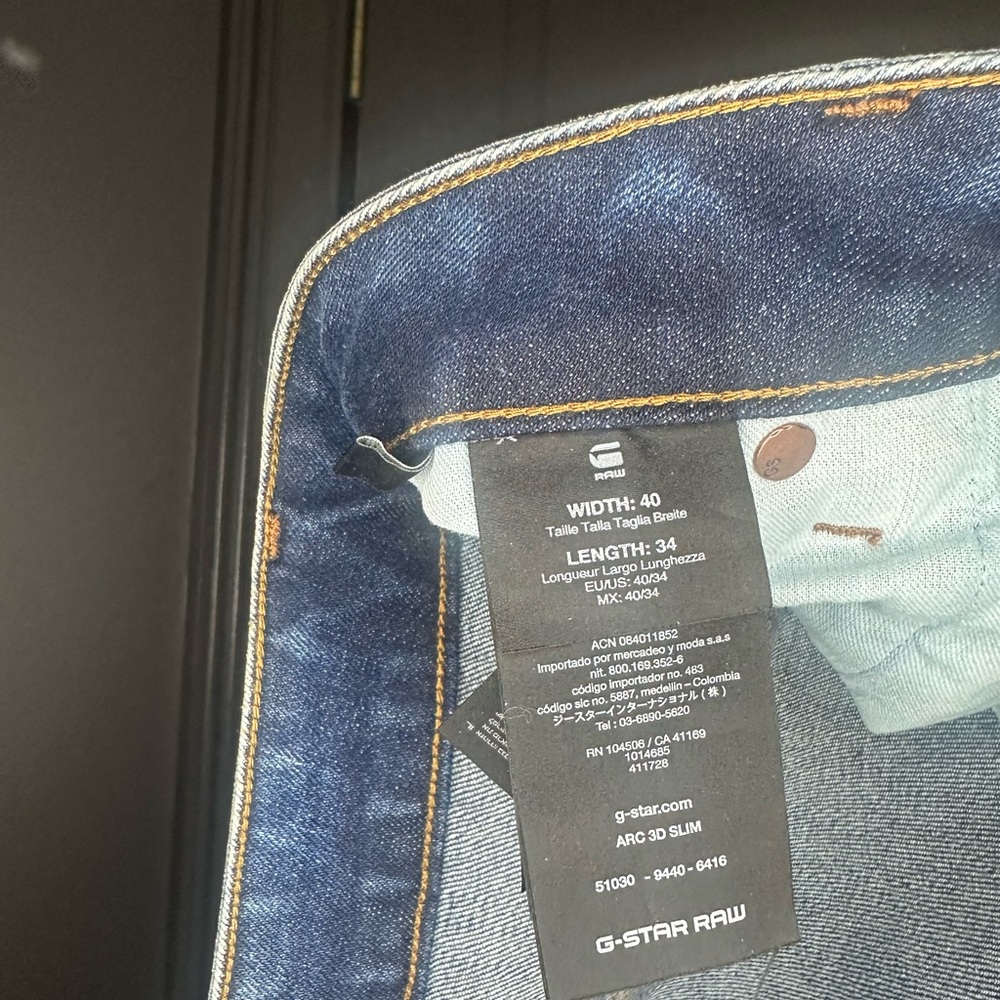 G-Star Blue Slim Jeans Classic Denim